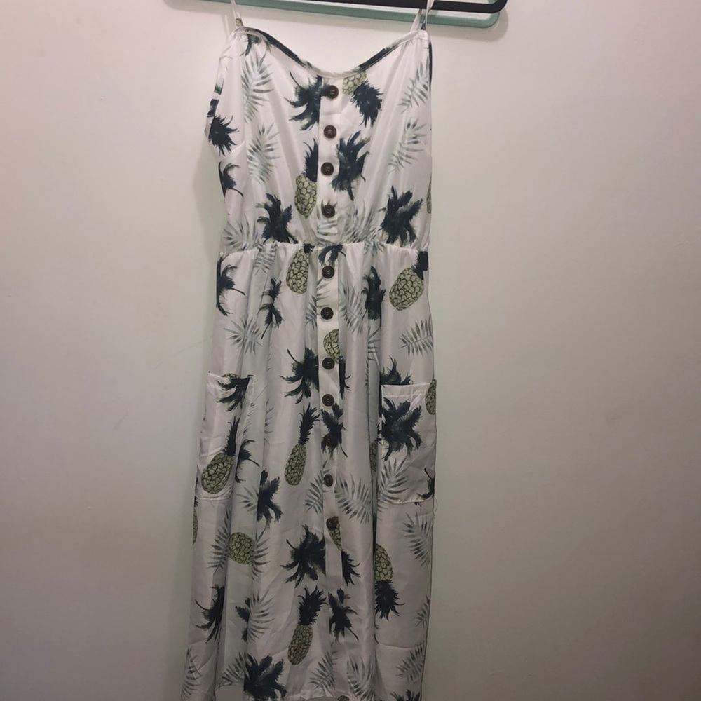 Pineapple 🍍 Print Summer Dress